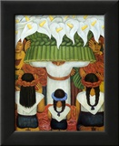 La fête des fleurs de Santa Anita Affiche par Diego Rivera