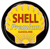 Shell Premium Gasoline Logo Plaque en métal