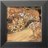 Serpientes acuáticas IV Póster por Gustav Klimt