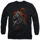 Long Sleeve: The Dark Knight Rises - Grungy Knight Shirt