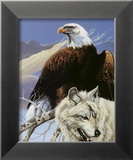Eagle and Wolf Prints by Gary Ampel