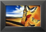 Landscape with Butterflies Posters by Salvador Dalí