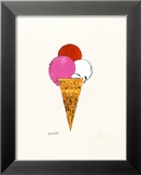 Ice Cream Dessert, c.1959 (Red, Pink and White) Prints by Andy Warhol