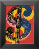 Dollar Sign, c.1981 (black and yellow on red) Posters par Andy Warhol