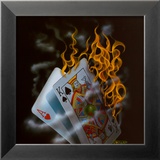 Burning Blackjack Posters by Michael Godard