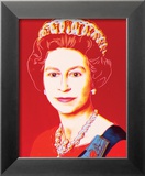 Reigning Queens: Queen Elizabeth II of the United Kingdom, c.1985 (Light Outline) Prints by Andy Warhol