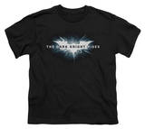 Youth: The Dark Knight Rises - Cracked Bat Logo Shirts