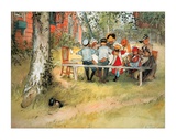 Breakfast Under Birch Posters by Carl Larsson