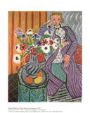 Purple Robe and Anemones Posters by Henri Matisse