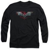 Long Sleeve: The Dark Knight Rises - Split & Crack Logo T-shirts