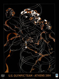 U.S. Olympic Team Athens 2004 Runners Posters par Hans Erni