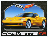 Chevrolet Chevy Corvette C6 Cartel de chapa