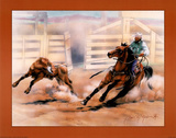 Calf Ropin' Posters by Dan McManis