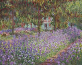 The Artist's Garden at Giverny Affiches par Claude Monet