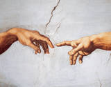 La création d'Adam Posters par Michelangelo Buonarroti 