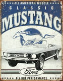Classic Mustang Plaque en métal