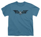Youth: The Dark Knight Rises - Cracked Glass Logo T-shirts