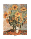 Sunflowers Prints by Claude Monet