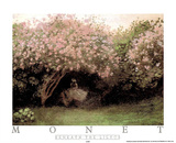 Beneath the Lilacs Affiches par Claude Monet