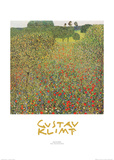 Field of Poppies Prints by Gustav Klimt