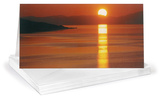Kent Miles Sunset Lan Ha Bay Vietnam Panoramic Greeting Cards 12 Per Package Conjuntos de cartões de notas