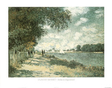 Seine A Argenteuil Posters by Claude Monet
