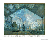 St. Lazare Railway Posters by Claude Monet