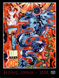 Dragon Beijing 2008 Olympics Posters by Mark T. Smith