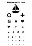 Kindergarten Eye Chart Reference Poster Posters