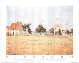 La casa roja Póster por Camille Pissarro