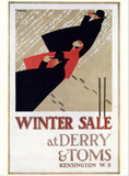 Winter Sale at Derry and Toms Posters by E. Hauffer