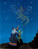 Wizard and Baby Dragon (Constrllation) Prints