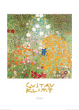 Blumengarten Poster von Gustav Klimt