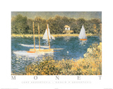 Lake Argenteuil Bassin D'Argenteuil Posters par Claude Monet