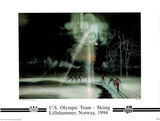 US Olympic Team Cross Country Skiing Lillehammer, c.1994 Posters by Robert Peak