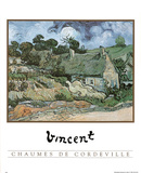 Chaumes De Cordeville Prints by Vincent van Gogh