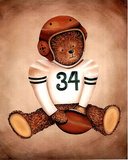 Teddy Bear Football Poster