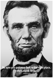 Abraham Lincoln Stand Firm Quote History Poster Prints