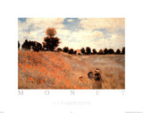 Les Coquelicots Posters by Claude Monet