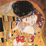 Der Kuss (Ausschnitt) Poster von Gustav Klimt