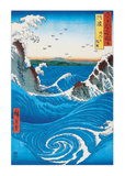 Rough Sea at Naruto in Awa Province Prints by Ando Hiroshige