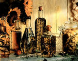 Olive Oil Sunflowers (Still-Life) Photo