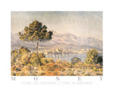 View of Antibes Affiche par Claude Monet