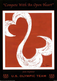 Compete with an Open Heart U.S. Olympic Team Poster par Jane Seymour