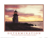 Determination Mind can Conceive and Believe It can Achieve Lighthouse Motivational Prints