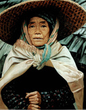 Elderly Asian Woman Posters