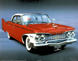 1960 Red Plymouth Posters by T Richard