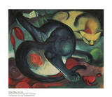 Two Cats Póster por Franz Marc