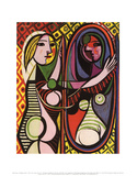Mädchen vor einem Spiegel Kunstdrucke von Pablo Picasso