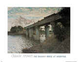 Railway Bridge at Argenteuil Photo by Claude Monet